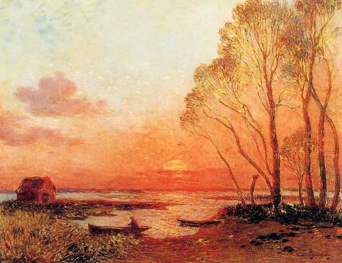 Sunset in Briere III, unknow artist